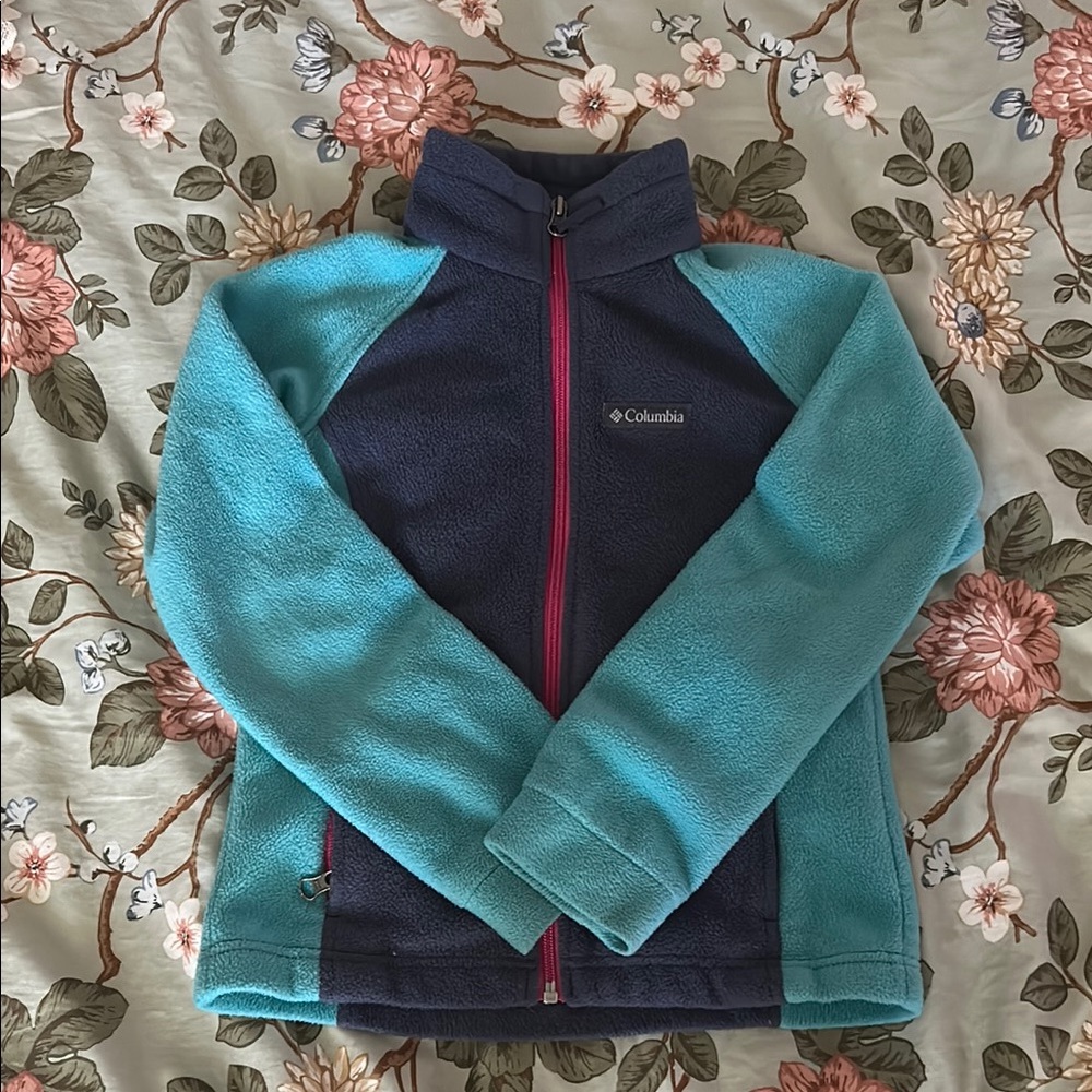 Columbia Blue and Teal Fleece Jacket